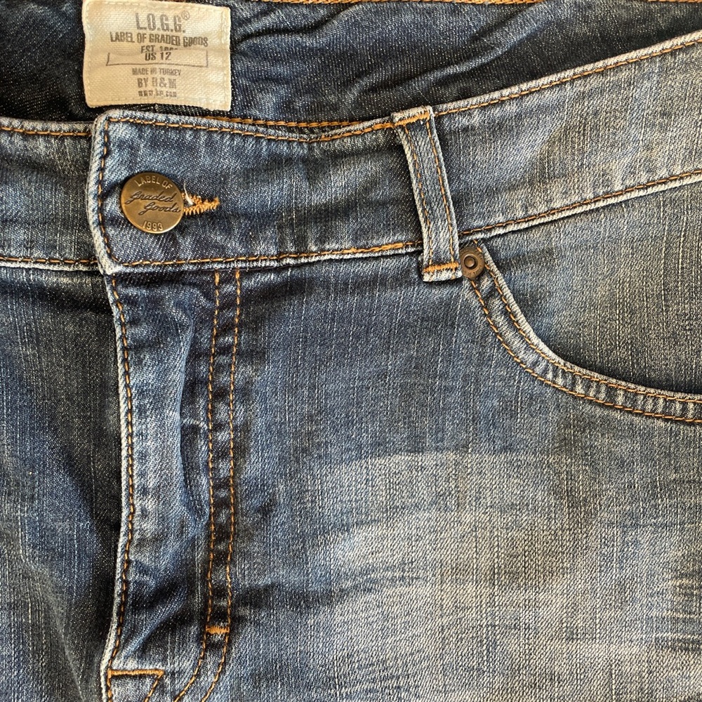 Mini denim skirt